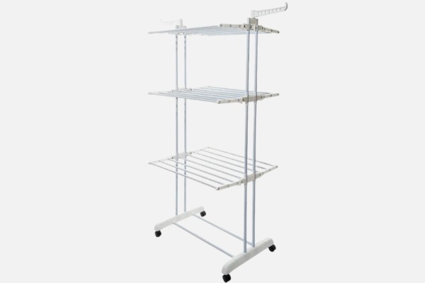 Ficar 3-Tier Foldable Rolling Clothes Drying Rack