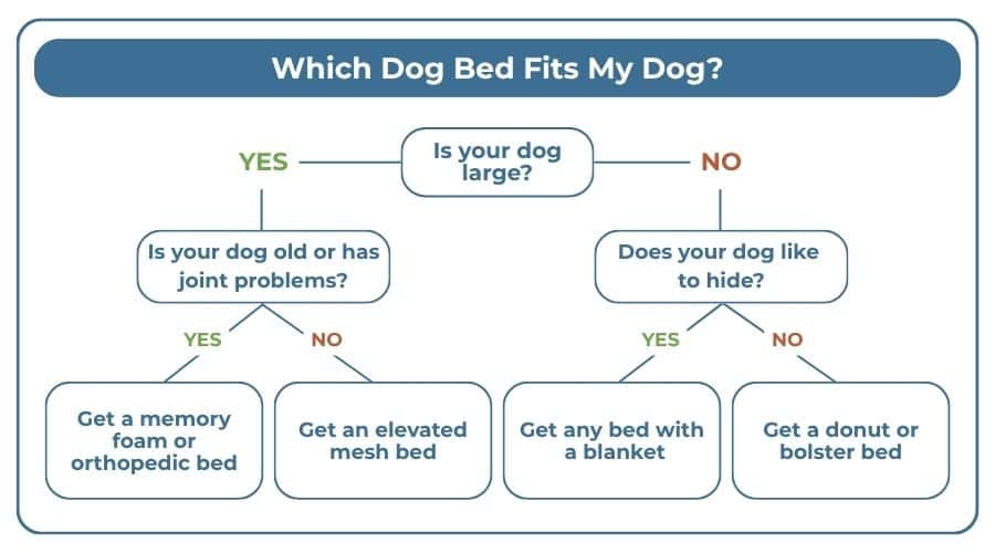 ultimate guide dog bed flowchart